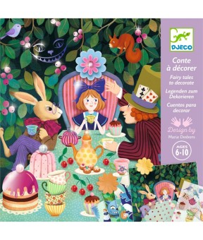 djeco schilderijtjes versieren - in wonderland | Kinderfeestwinkel | Speelgoedwinkel | Feestwinkel | Kinderwinkel | Amsterdam