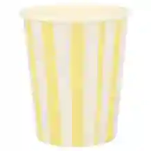 meri meri yellow stripe cups