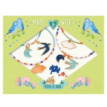 djeco armbandjes maken - you & me, sky | Kinderfeestwinkel | Speelgoedwinkel | Feestwinkel | Kinderwinkel | Amsterdam