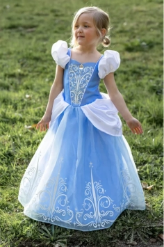 once upon a princess glass slipper dress (3-4 jr)