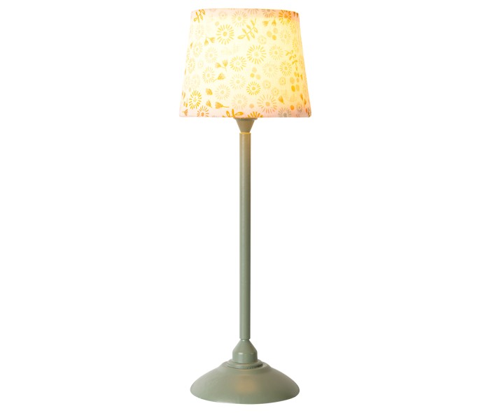 maileg miniature floor lamp - mint