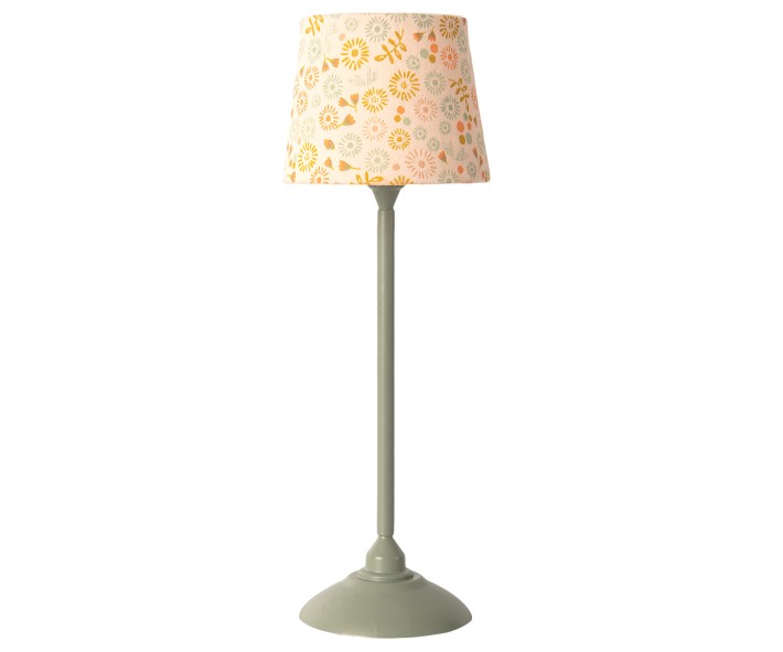 maileg miniature floor lamp - mint