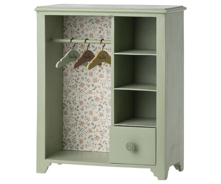 maileg wardrobe, large - mint green