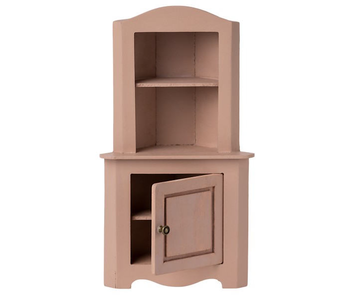 maileg miniature corner cabinet - rose