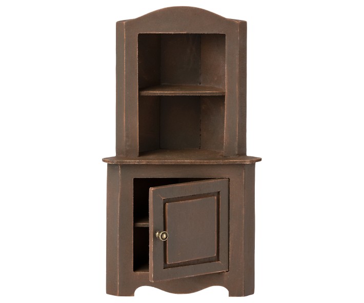 maileg miniature corner cabinet - brown | Kinderfeestwinkel | Speelgoedwinkel | Feestwinkel | Kinderwinkel | Amsterdam
