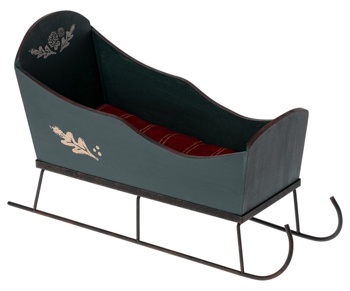 maileg sleigh, medium - green