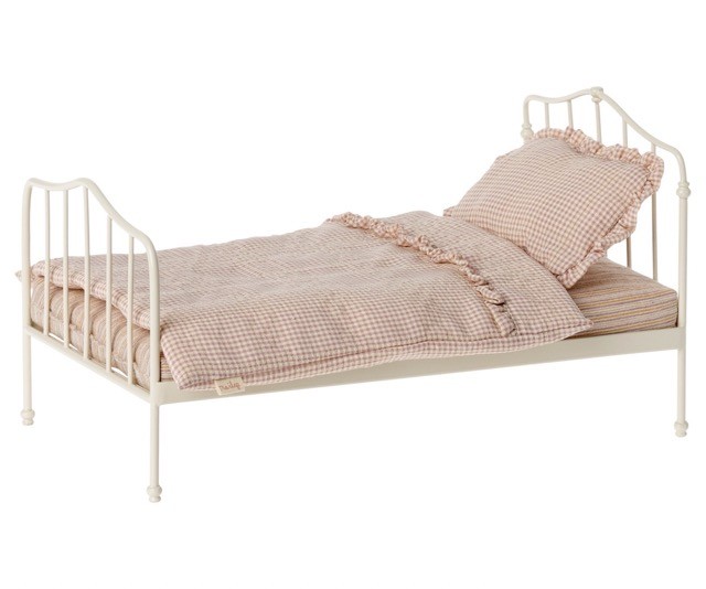 maileg miniature bed, mini - purple