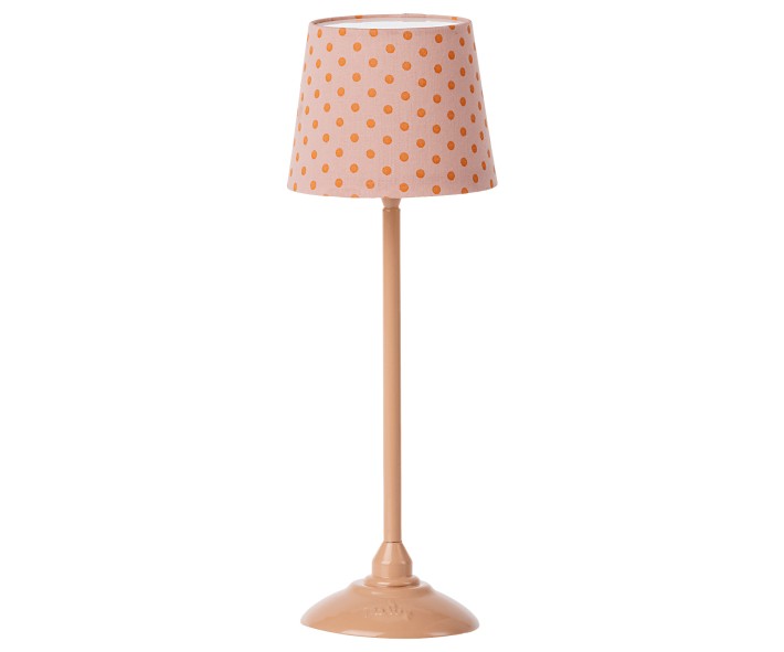 maileg miniature floor lamp - dark powder