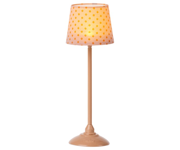 maileg miniature floor lamp - dark powder