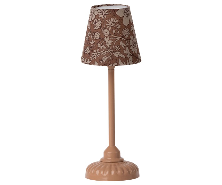 maileg vintage floor lamp, small - dark powder