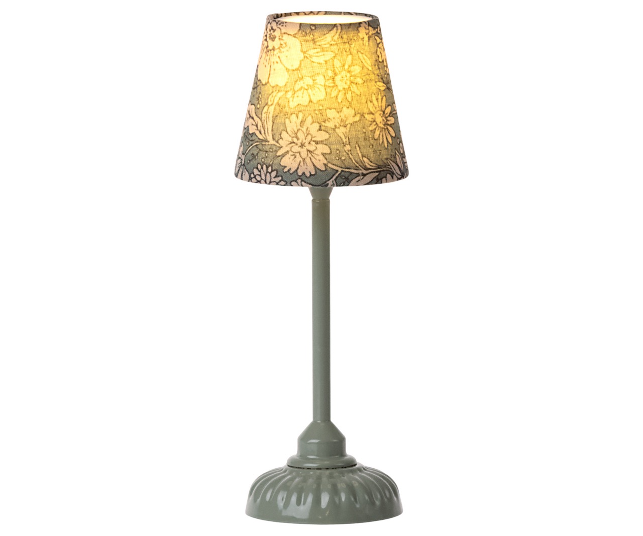 maileg vintage floor lamp, small - dark mint