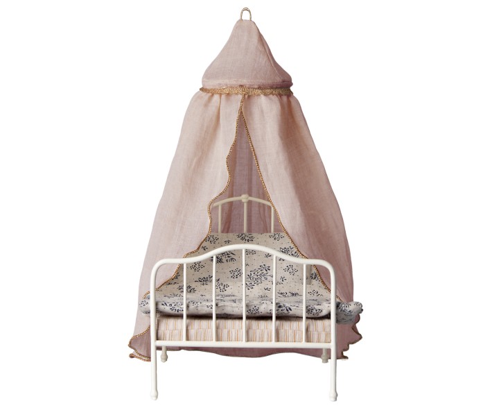 maileg miniature bed canopy - rose