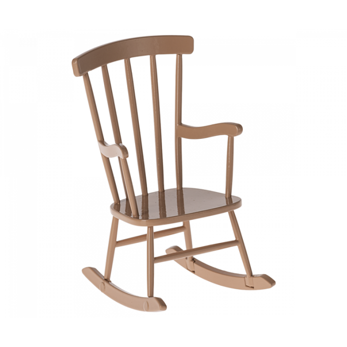 maileg rocking chair, mouse - dark powder