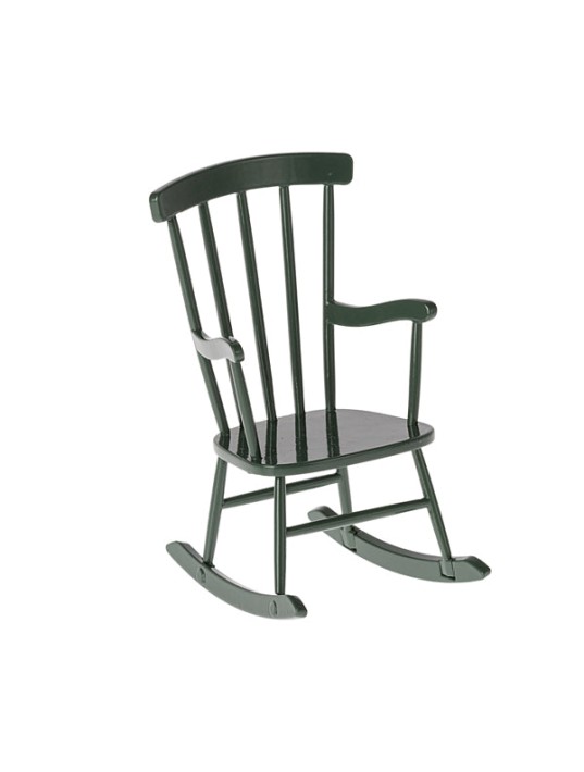 maileg rocking chair, mouse - dark green