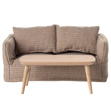 maileg coffee table, mouse - nature