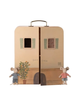 maileg suitcasa, little sister and brother