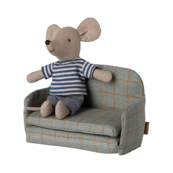 maileg sofa bed, mouse - checker