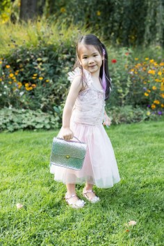 skyline sparkle party purse