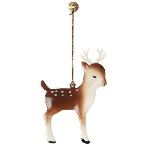 maileg metal ornament, bambi - bruin