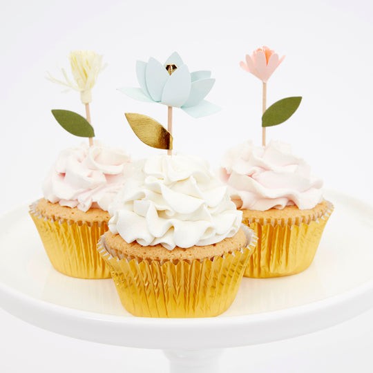 meri meri flower bouquet cupcake kit