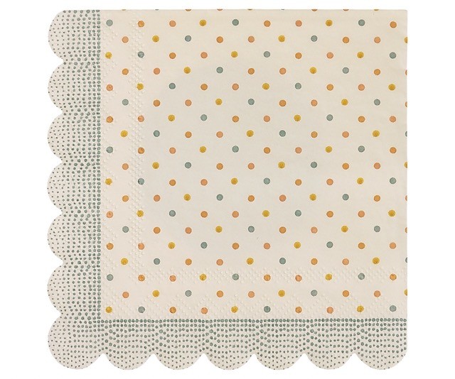 maileg napkin - multi dots