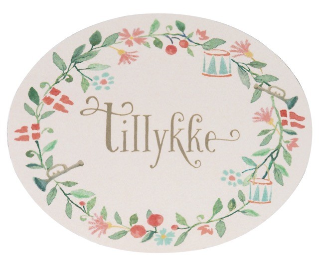 maileg gift cards, tillykke (15 pcs)