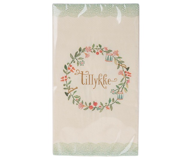 maileg napkin, tillykke - large | Kinderfeestwinkel | Speelgoedwinkel | Feestwinkel | Kinderwinkel | Amsterdam