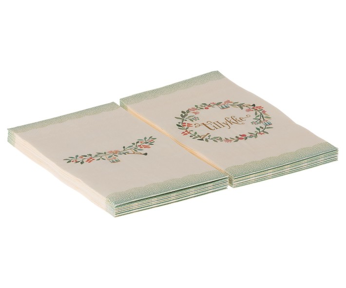 maileg napkin, tillykke - large