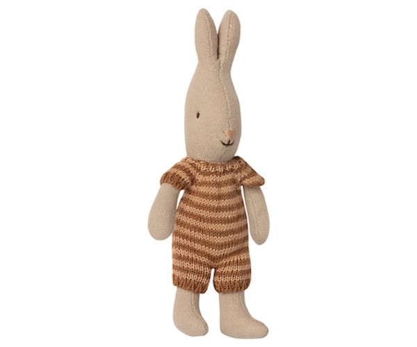 maileg rabbit, micro - bruin/roze