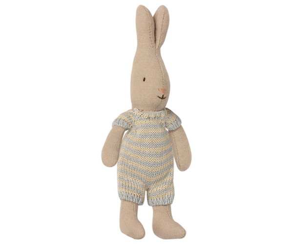 maileg rabbit, micro - lichtblauw/beige