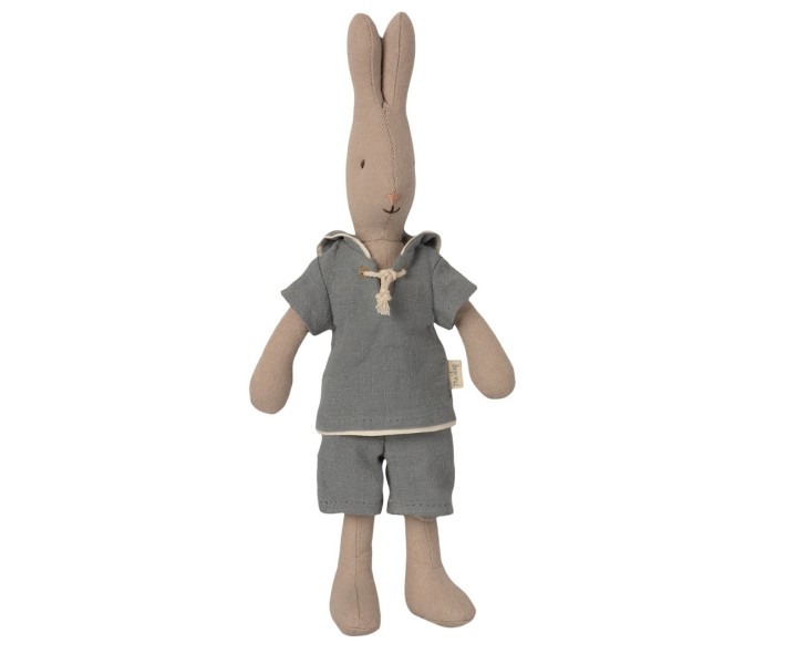 maileg rabbit size 1 as sailor - dusty blue