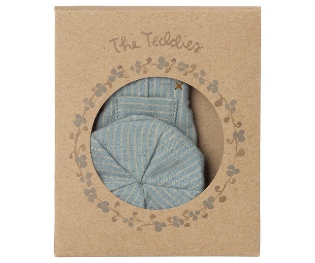 maileg overall and cap for teddy junior