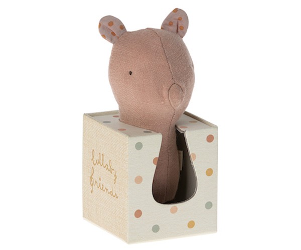 maileg lullaby friends, pig rattle