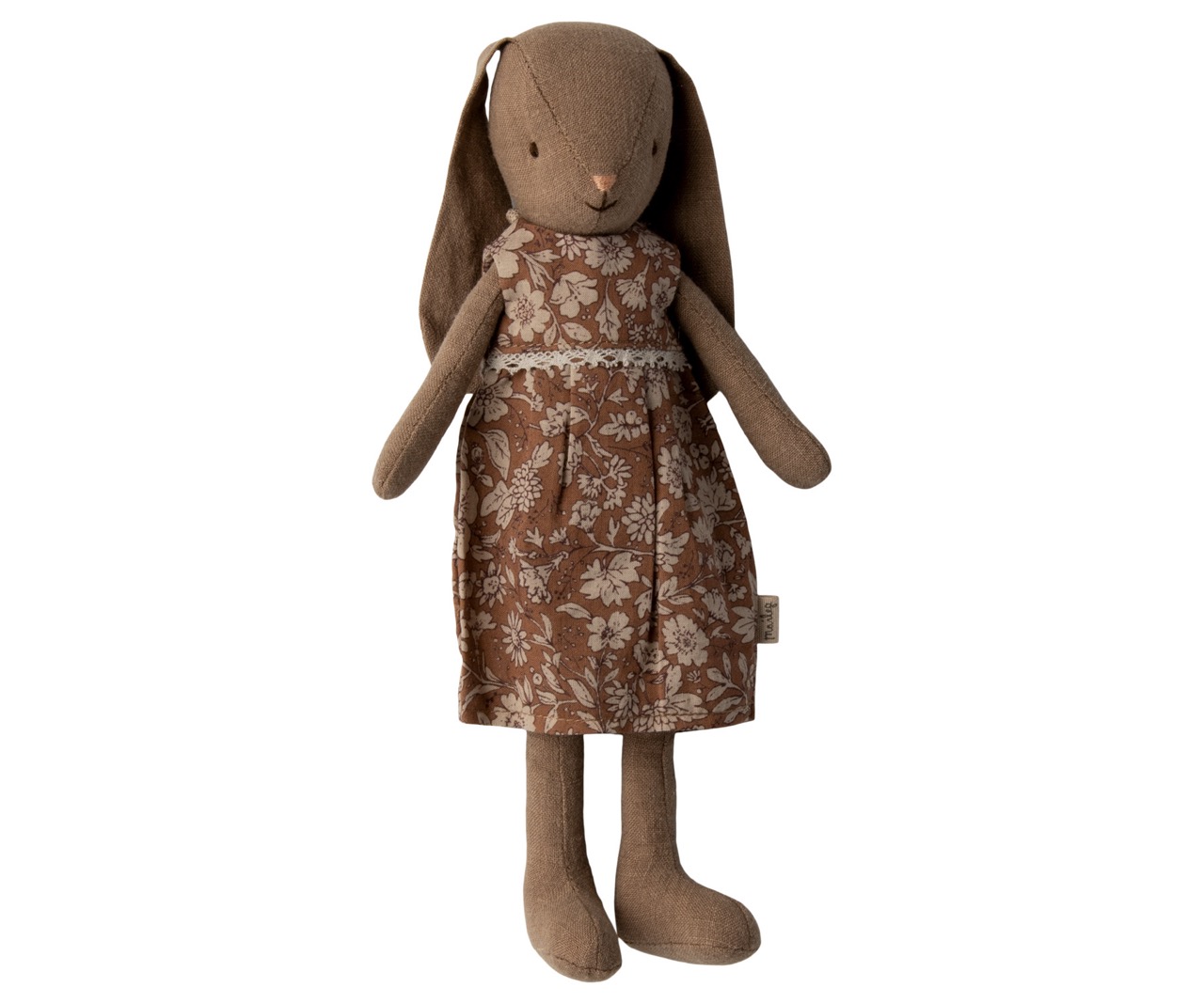 maileg bunny size 2, dress - brown