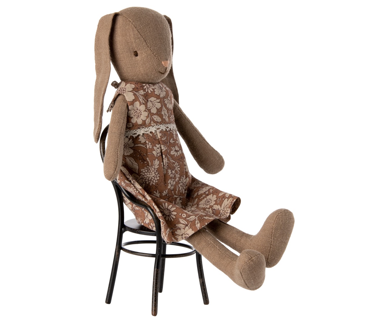 maileg bunny size 2, dress - brown