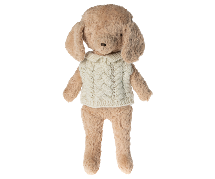 maileg puppy supply, sweater - off white