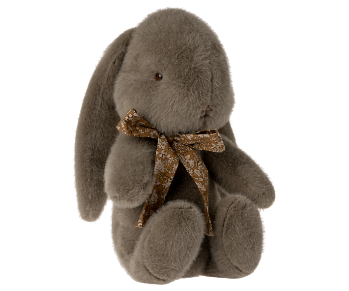 maileg bunny plush, medium - earth grey