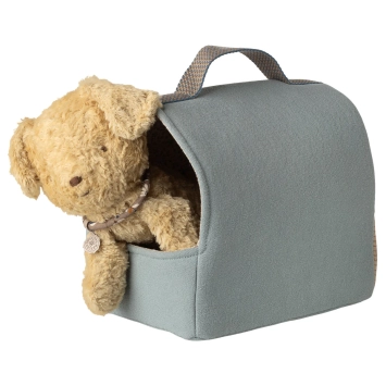 maileg pet carrier - dusty blue | Kinderfeestwinkel | Speelgoedwinkel | Feestwinkel | Kinderwinkel | Amsterdam