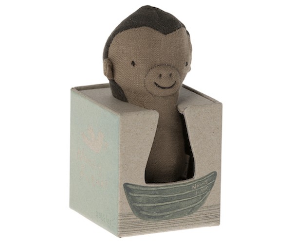 maileg noah's friends, monkey rattle