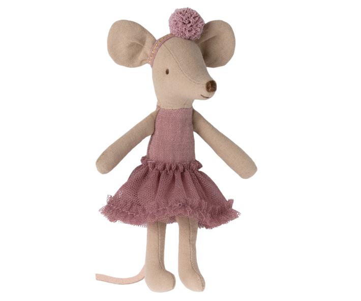 maileg ballerina mouse, big sister - heather