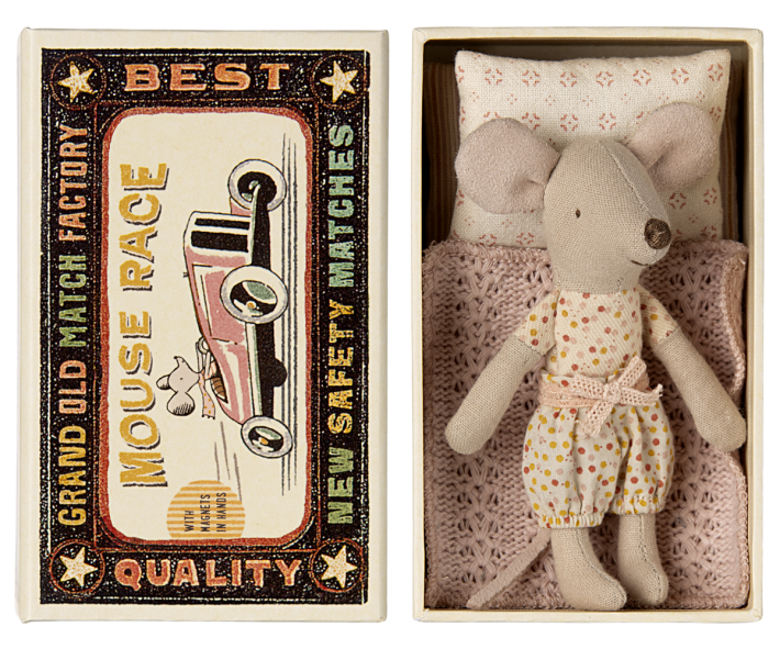 maileg little sister mouse in matchbox | Kinderfeestwinkel | Speelgoedwinkel | Feestwinkel | Kinderwinkel | Amsterdam