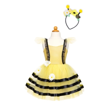 bumble bee dress with headband (3-4 jr) | Kinderfeestwinkel | Speelgoedwinkel | Feestwinkel | Kinderwinkel | Amsterdam