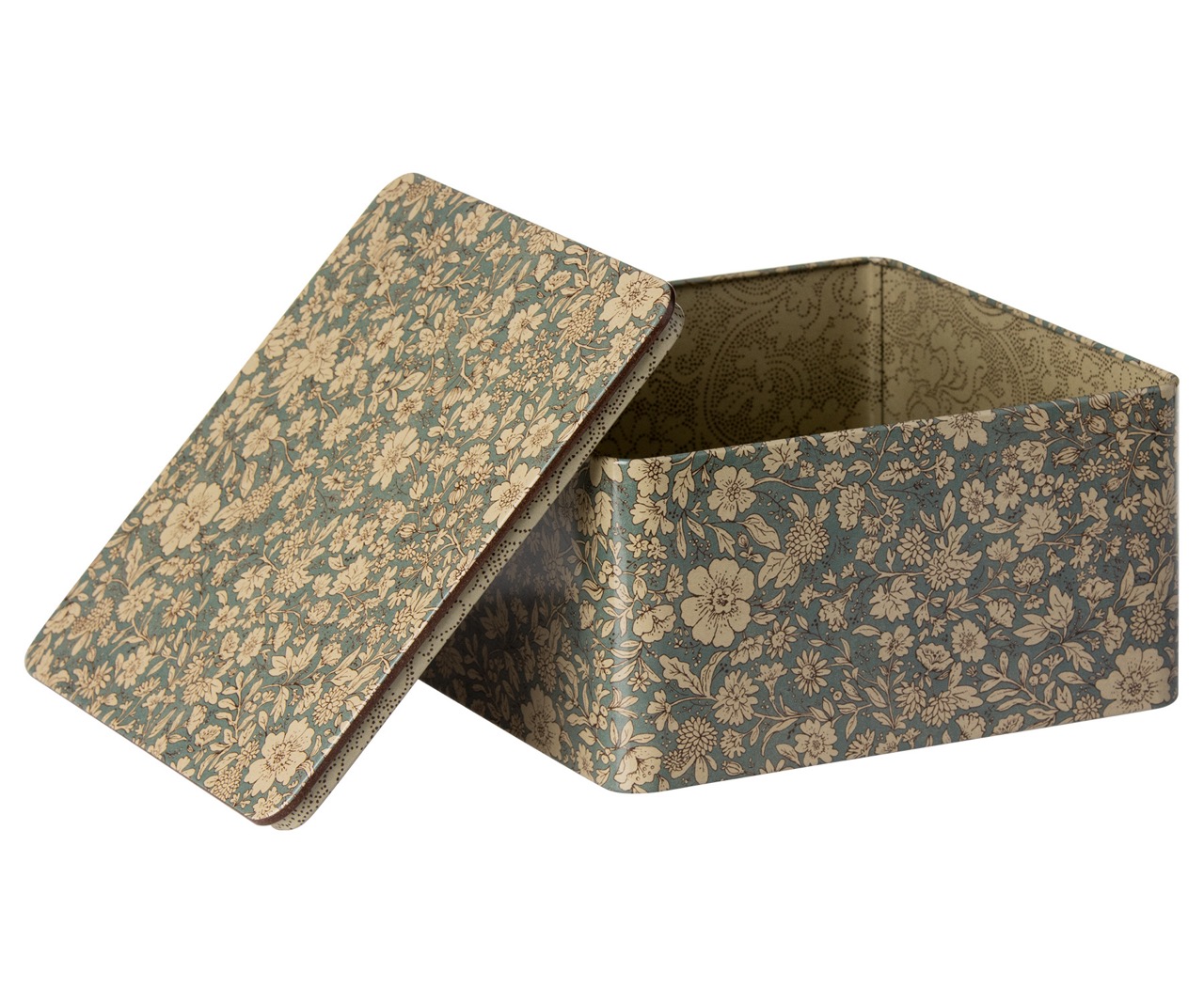 maileg metal box, blossom (2 pcs)