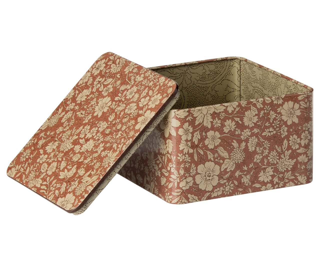 maileg metal box, blossom (2 pcs)