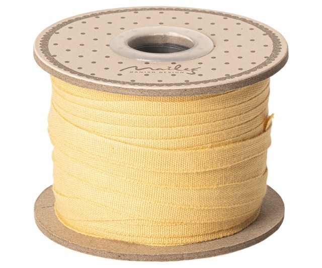 maileg ribbon, 25m - yellow