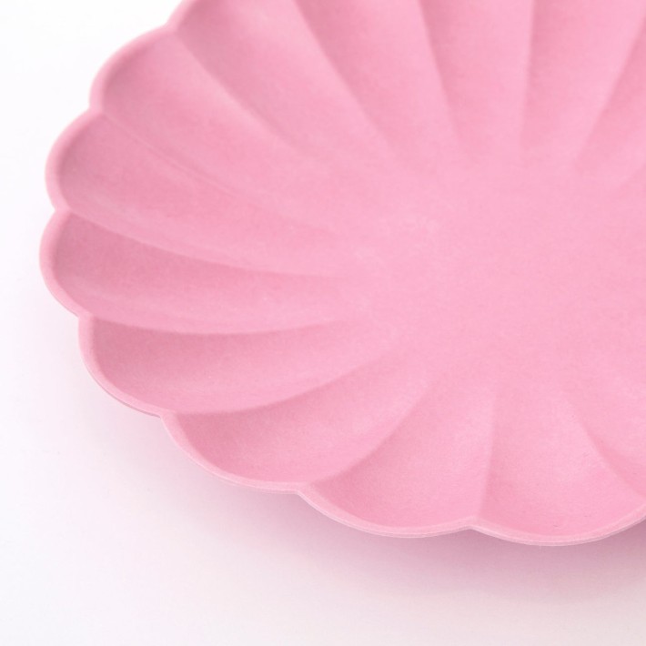 meri meri compostable plates, small - bubblegum pink