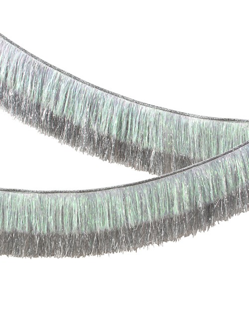 meri meri silver tinsel garland