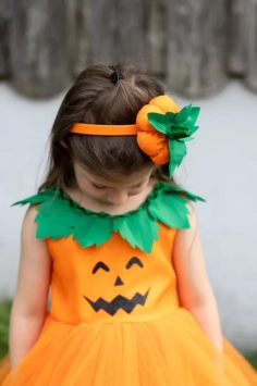 pumpkin patch princess dress (3-4 jr)