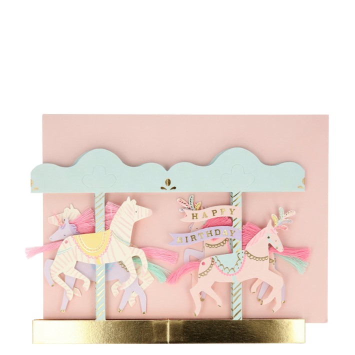 meri meri carousel stand-up card