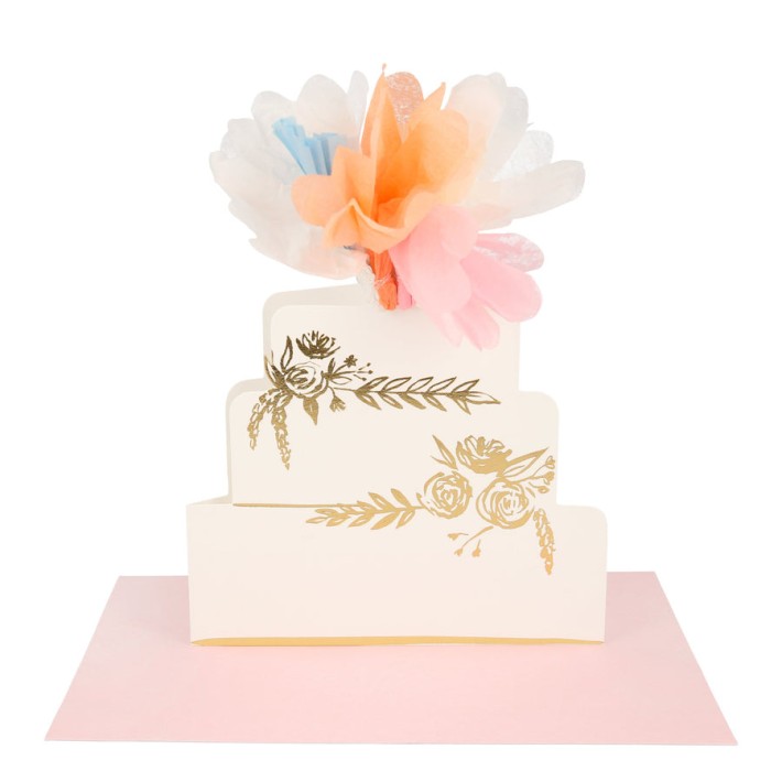 meri meri floral cake stand-up card | Kinderfeestwinkel | Speelgoedwinkel | Feestwinkel | Kinderwinkel | Amsterdam